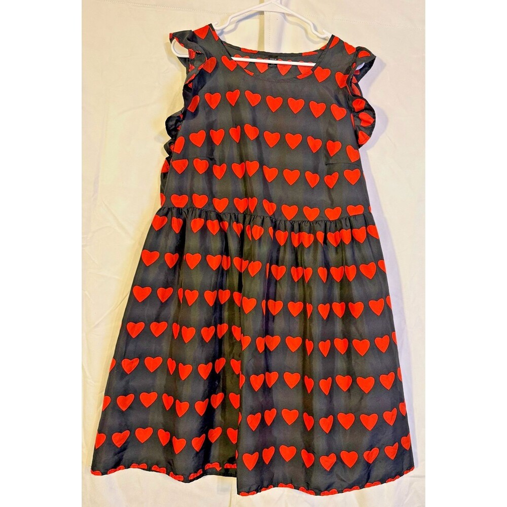 Queen of Hearts Dress Cosplay Romantic Boho Hippie Women's Plus 2XL 2X Ruffles